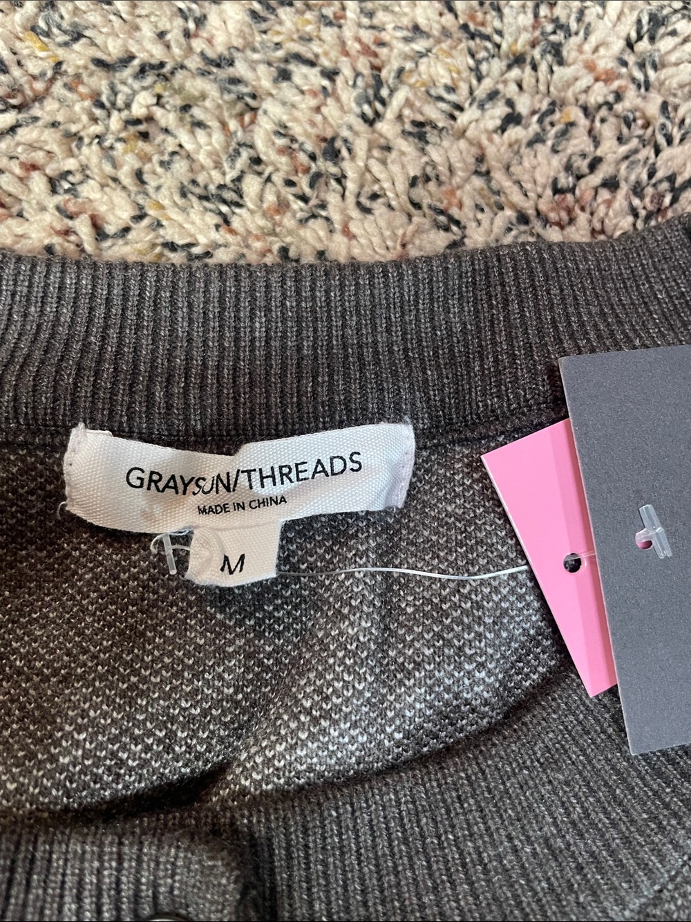 Y2K Academia Preppy Knit Button Front Cardigan Var Sizes Grayson/Threads NEW - Picture 7 of 8